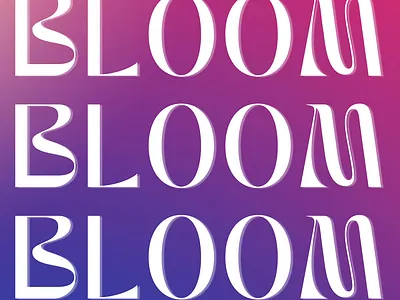 BLOOM logo grapgics branding design illustration logo photoshop