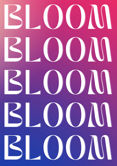 BLOOM logo grapgics branding design illustration logo photoshop