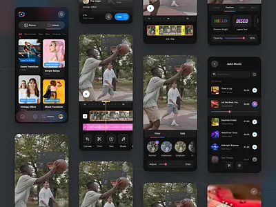 Video Editor App app app concept app design app designer app development app ui design editor mobile app design mobile app development ui ui ux design ux video video editing app video editor video editor app design