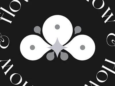 Flower Delivery Logo art nouveau branding delivery flower graphic design illustration logo minimal service