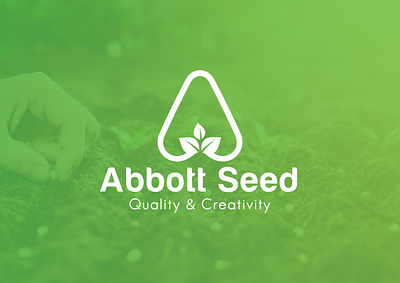 Abbott Seed Pvt. Ltd Logo a logo a seed logo abstract adobe illustrator combination logo company creative logo design gradient logo illustration logo minimal minimal logo seed logo
