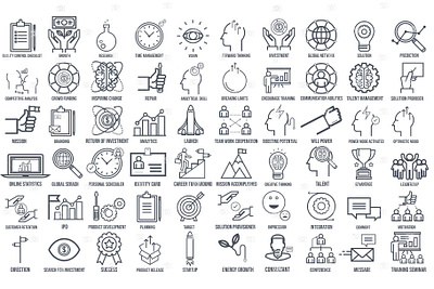 Mega Business Icon Pack (500 Icons) business design icon icons