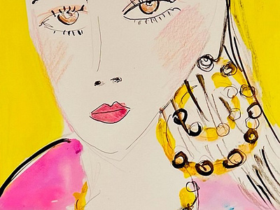 Fashion and Live Event Drawing  Illustration by Katharine Asher Live Event  Drawing