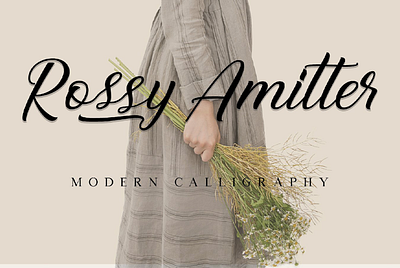 Rossy Amitter Modern Calligraphy branding calligraphy script typography