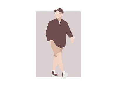 2d Illustration 2d brand character creative design fasion flat graphic design illustration male man style urban vector web