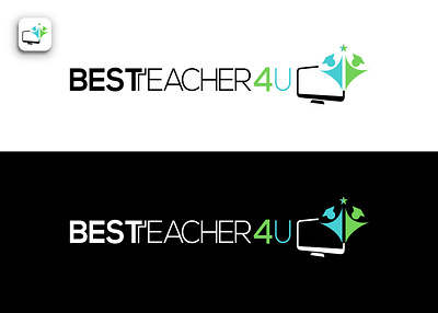 Best Teacher Logo design 3d branding design graphic design icon illustration logo ui ux vector