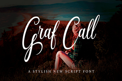 Graf Call branding calligraphy handwritten logo script typography