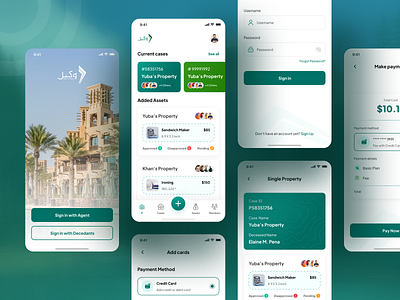 Wakeel - Property Finder Platform App Design agent apartment app design broker building clean creative design estate finder home housing mobile mobile app property real realtor rent trending uiux