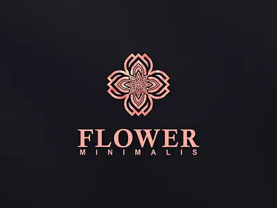 flower branding design flower graphic design illustration logo minimalis motion graphics typography vector