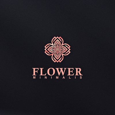 flower branding design flower graphic design illustration logo minimalis motion graphics typography vector