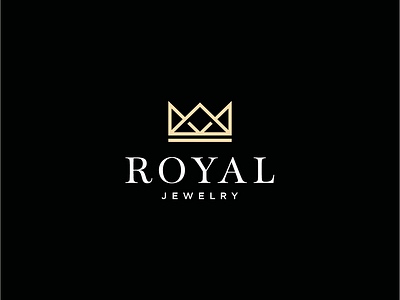 Royal Jewelry Logo Design branding creative crown design elegant element icon idea illustration jewelry king line logo logo design luxury royal template vector