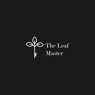 The leaf master logo concept brand identity branding design illustrator key leaf logo logo designer minimalist typography vector