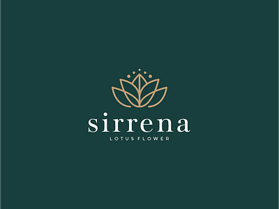 Sirrena, Lotus Beauty Logo beauty branding creative design element flower graphic design illustration logo lotus nature plant rose spa vector yoga
