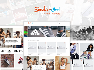 Sneaks Cloud UI Work & Design System - Case Study case study design design system e commerce interface ui user interface ux uıux web site