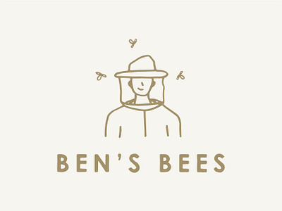 Ben's Bees authentic bees brand identity branding custom illustration custom type design freelance design graphicdesign graphicdesigner handlettering handmade handmade illustration honey illustration logo logo mark logotype procreate typography