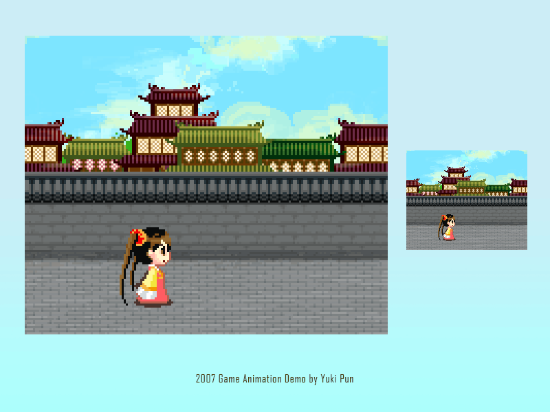 2007 Game Animation Demo. animation illustration mobile game pixel art ui
