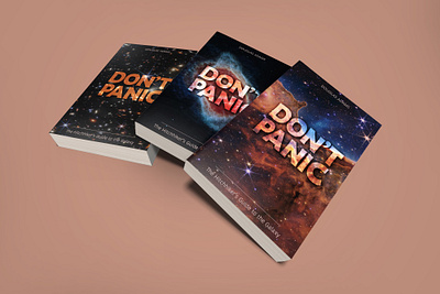 Don't Panic book cover design book design branding cover jacket design graphic design literature product design