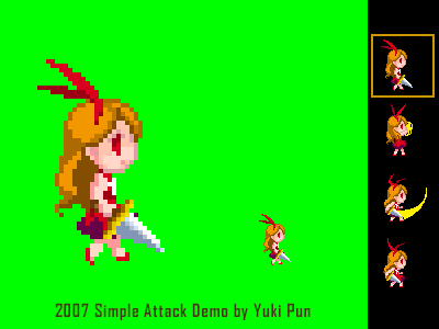 2007 Simple Attack Demo. animation illustration mobile game pixel art