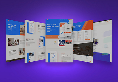 Fitness App WordPress Website wordpress agency design