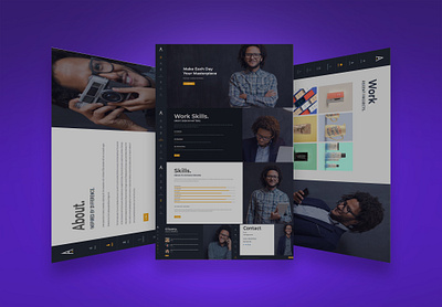 Portfolio landing WordPress Website wordpress portfolio website