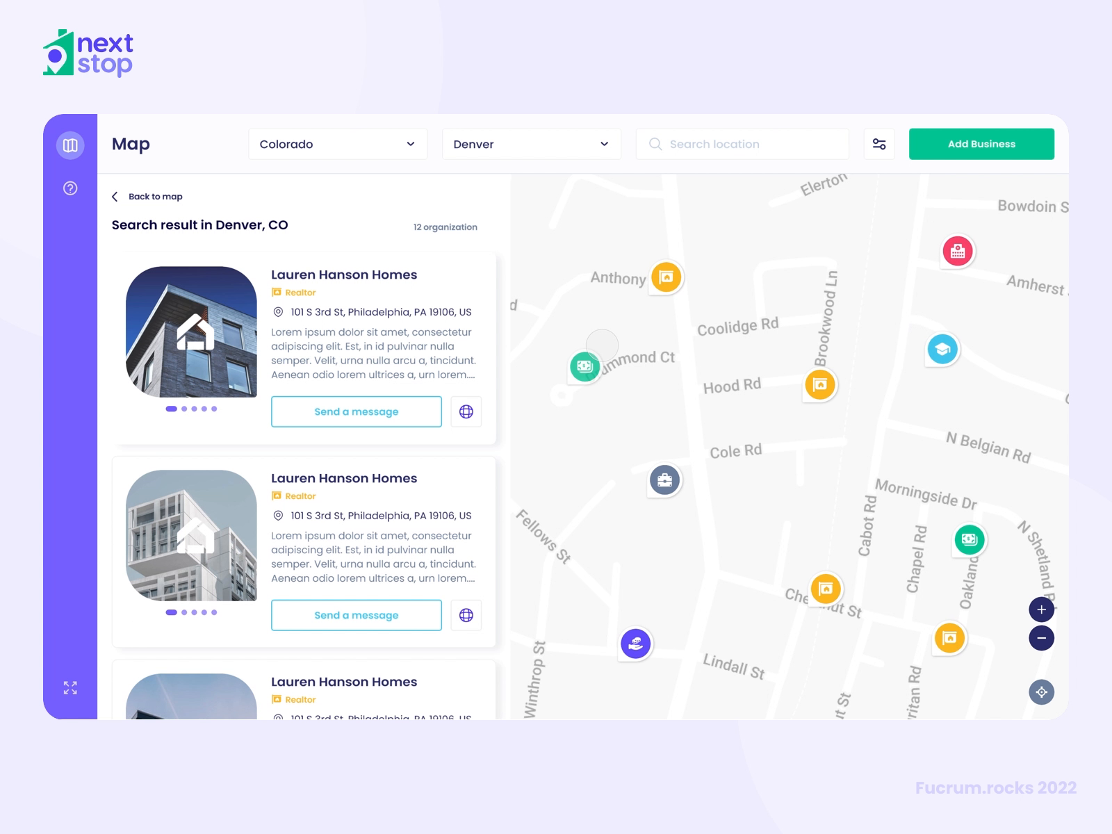 UX/UI for Next Stop by Fedor Makatera for Fulcrum Rocks on Dribbble