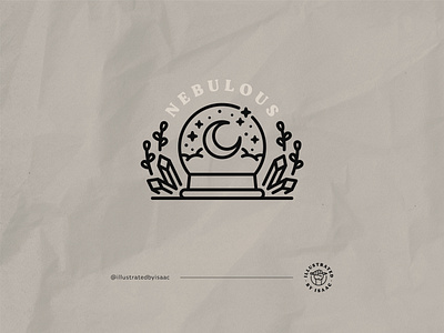 Nebulous badge design illustration illustrator linework minimal monoline vector