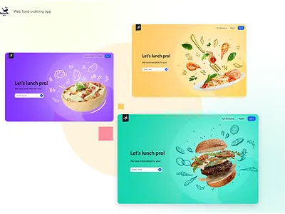 Food Ordering App app design food food ordering graphic design ui