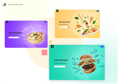Food Ordering App app design food food ordering graphic design ui