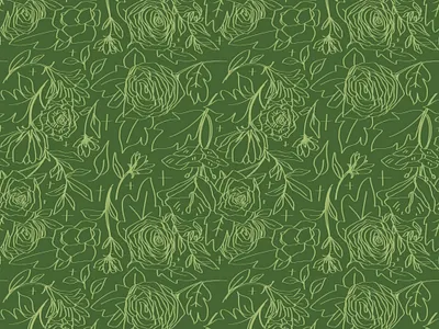 Green Sketchy Leaf Repeating Pattern design graphic design illustration pattern