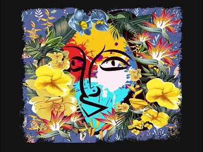 Artwork Botanical illustration and t shirt design Modern art botanical branding design graphic design illustration illustration t shirt letter logo logo logos ui ux vector