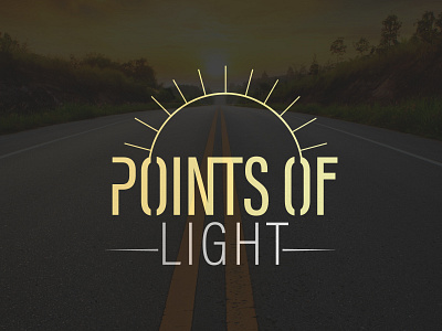 Points of Light Logo 3d branding branding logo design graphic design illustration initial logo light logo logo logo design minimal logo monogram logo personal logo point logo points of light logo road logo urban logo vector
