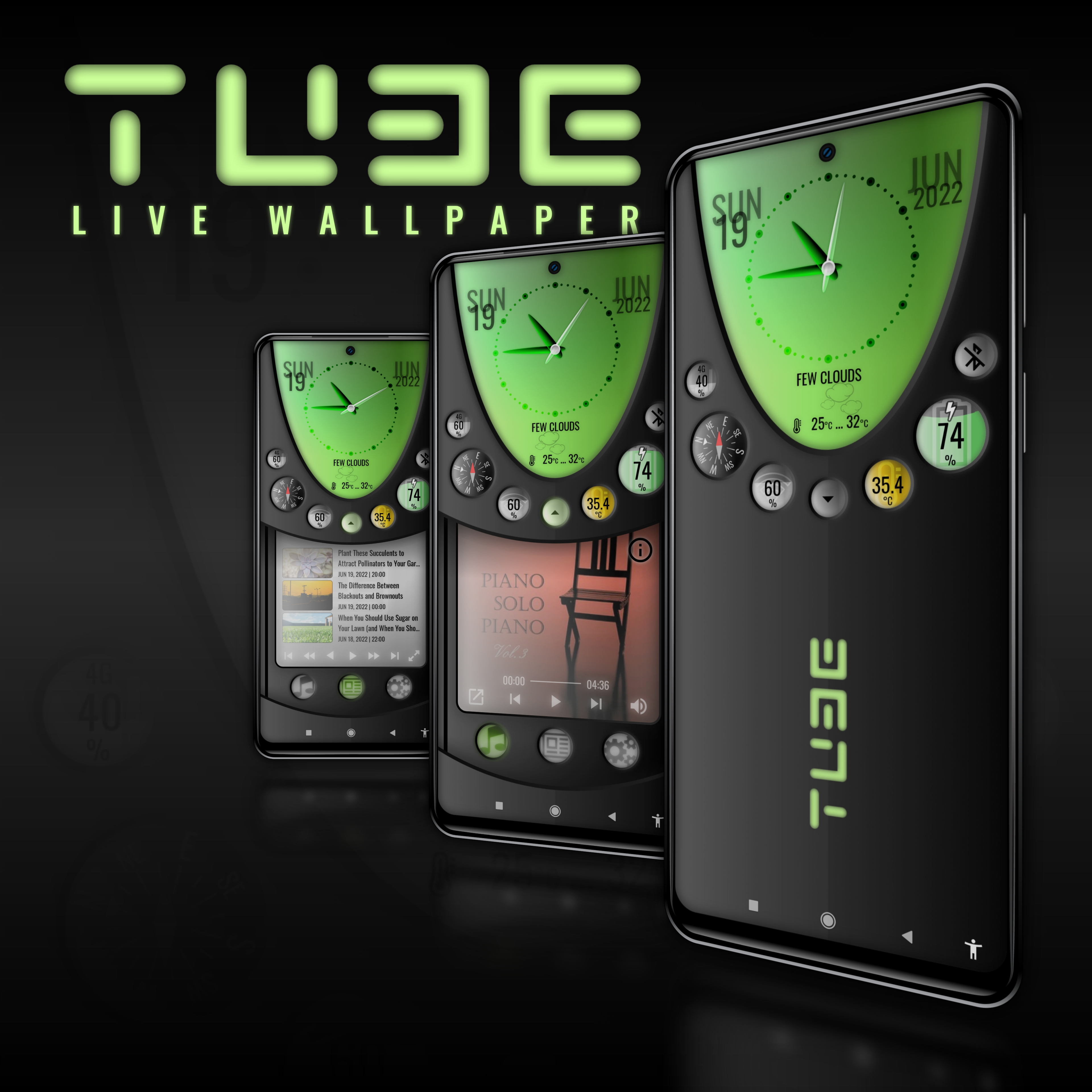 Example of Custom Klwp Interactive Wallpapers