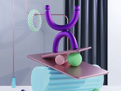 Abstract composition Vol.1 3d 3dart 3dartist 3dmodeling architecture blender3d cg design digitalart graphic design illustration motion graphics