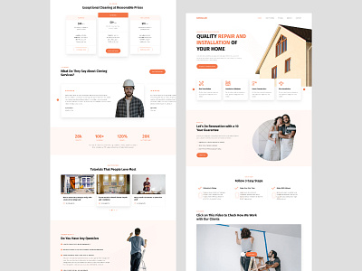 Repair & Installation UI Figma Template contractor equipment handyman house installation landing page maintenance paint plumbing professional refrigerator renovation repairman service tools ui web design web page website