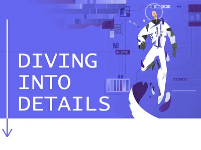 space diving astronaut illustration space technology vector vector art virtual reality