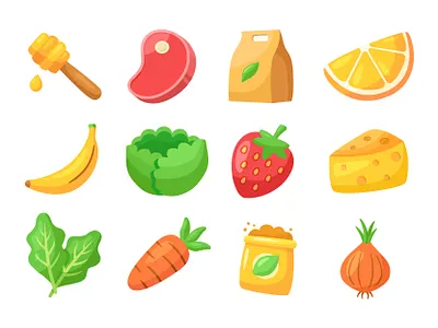 Organic Product Icon design flat freelance icon ill illustration logo project vector