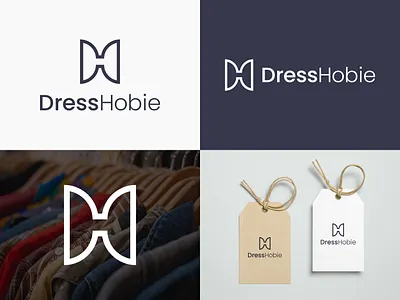 Dress Hobie Logo | Clothing Brand Logo apparel logo brand identity branding clothing brand clothing brand logo clothing line logo clothing logo dh logo fashion brand logo hd logo letter h logo logo logo design logo designer logos minimal logo minimalist logo modern logo streetwear logo urban logo