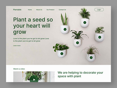 Plant Home Page Exploration 🌾 decorative ecommerce figma green home page interior landing page mhnehal03 minimal nature naturelex online shop plant plant shop room tree ui ux web web screen