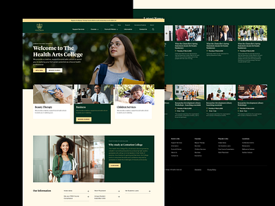 Web design college education ui university web design website