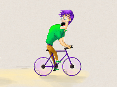 Benfie, The new Guy art artwork boy character character design design expression fear guy illustration illustrator man scared