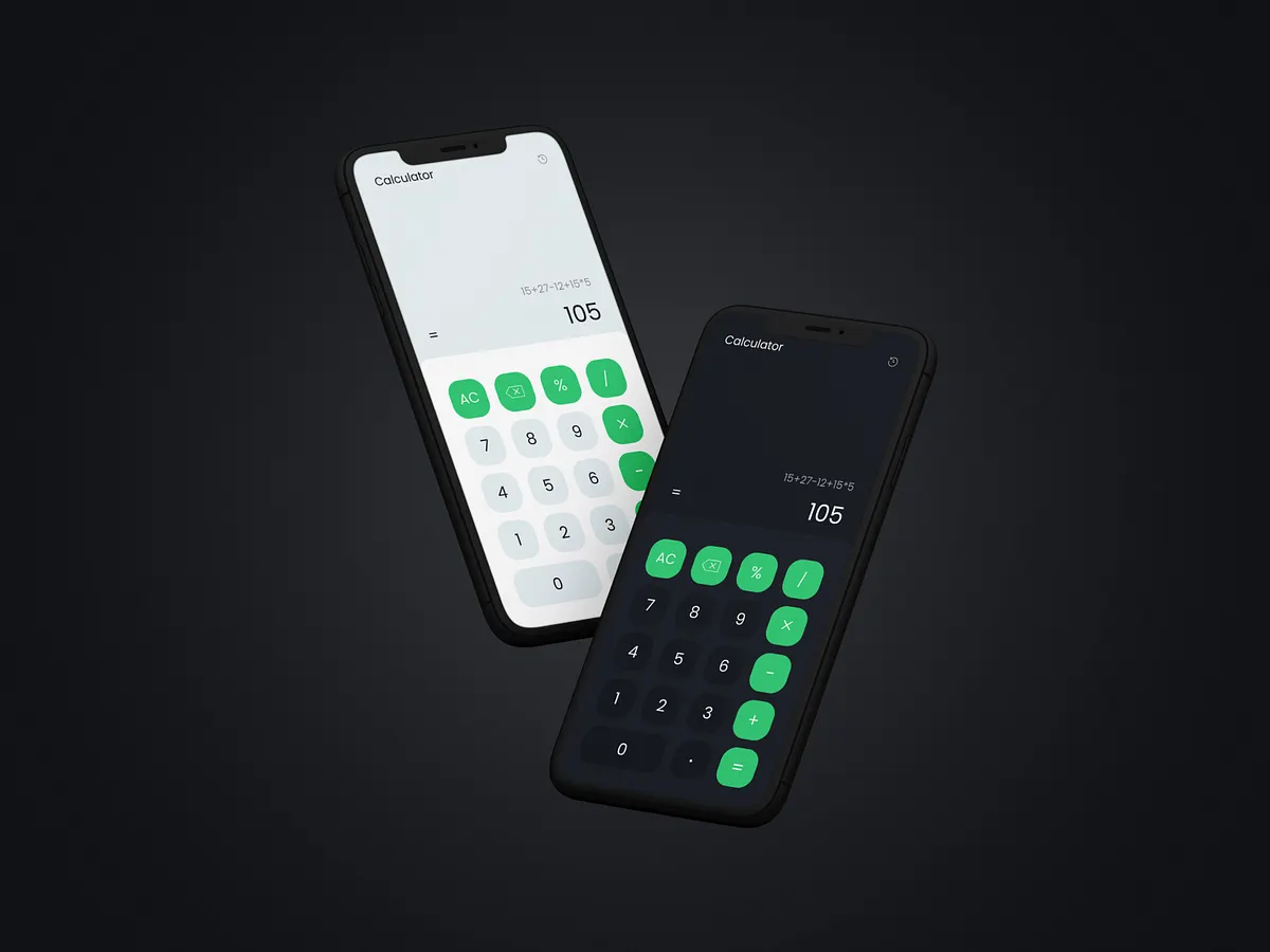 Calculator UX designs, themes, templates and downloadable graphic ...