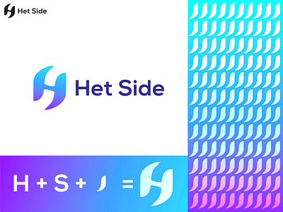Letter H & S logo app icon brand identity designer brand logo branding creative logo design graphic design h letter icon illustration leaf logo letter logo letter s logo logo designer logo maker modern typography vector