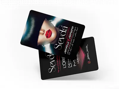کارت ویزیت لوازم آرایشی سودا branding businesscard card graphic design icon graphic illustration logo graphic typography