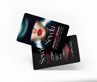 کارت ویزیت لوازم آرایشی سودا branding businesscard card graphic design icon graphic illustration logo graphic typography