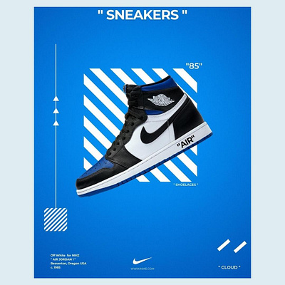 Sneakers on Air design graphic design typography