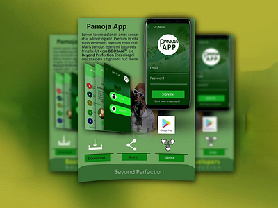 Pamoja App concept branding graphic design ui