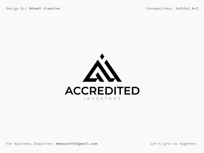 Accredited - logo design art deisgn awesome logo brand identity design brand logo business logo clothing brand logo creative logo design fashion logo free logo freelancer graphic design initial mark letter logo logo love minimalist logo modern logo monogram logo typography