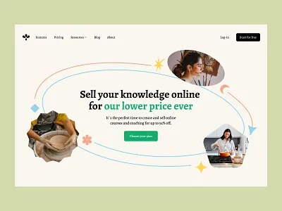 Landing page challenge design figma landing pastel ui web
