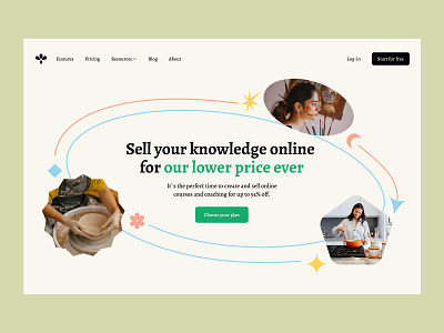 Landing page challenge design figma landing pastel ui web