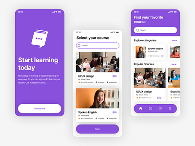 E-learning mobile app design digitallearning distancelearning e learning edchat edtech education learn learning mobile app mobile app icon logo online onlineclasses onlinelearning onlinetraining teacher teaching training ui uiux design ux